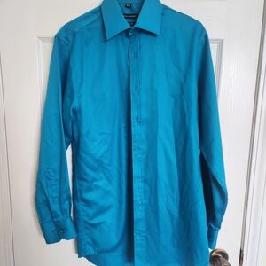 Men's Teal Dress Shirt Size 14 1/2